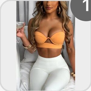 Babyboo Brienna Top in Tangerine - Size S 🍊